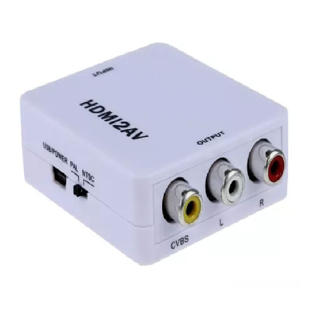 Adaptador Genérico HDMI a rca, macho a hembra, blanco