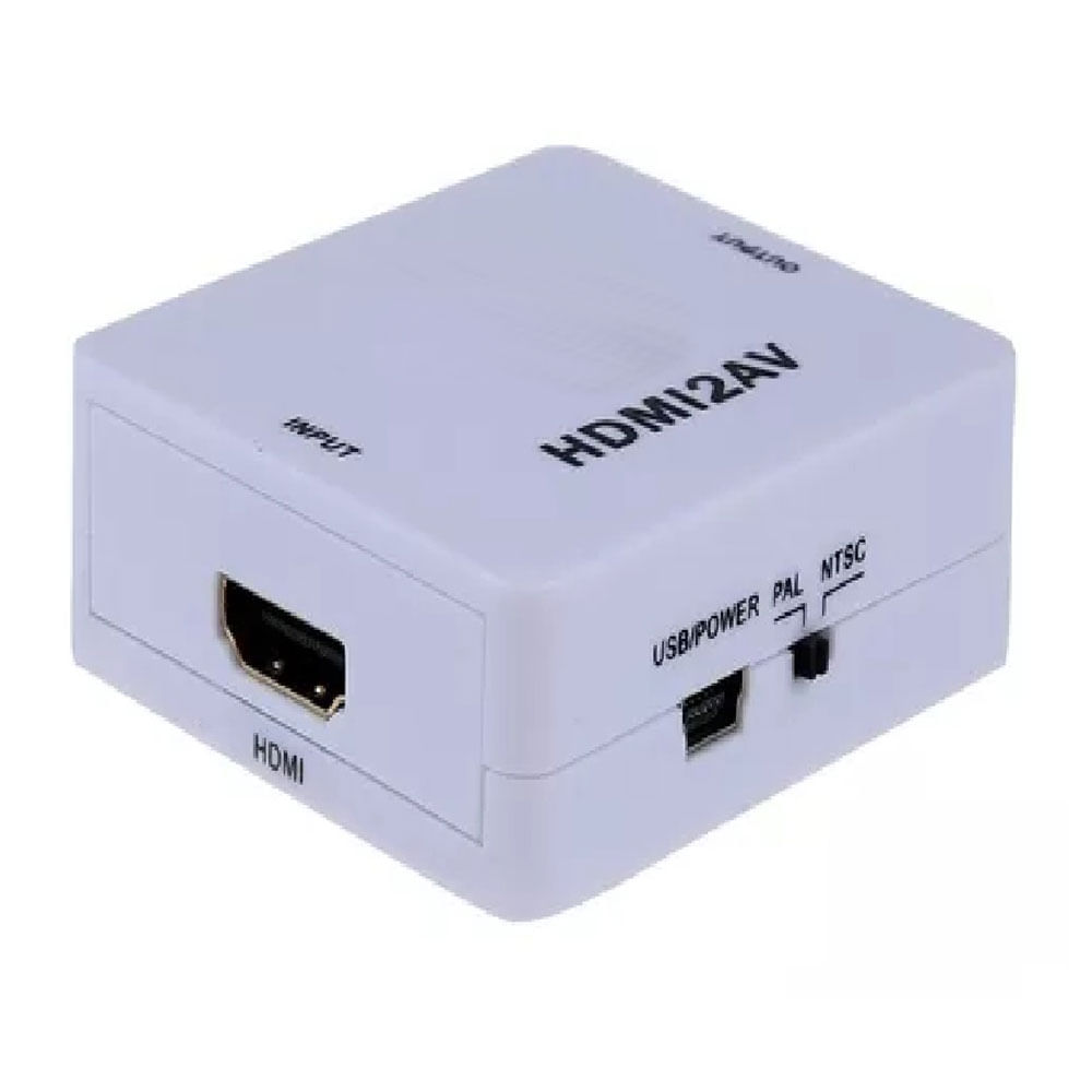 Imagen 2 del producto Adaptador Genérico HDMI a rca, macho a hembra, blanco