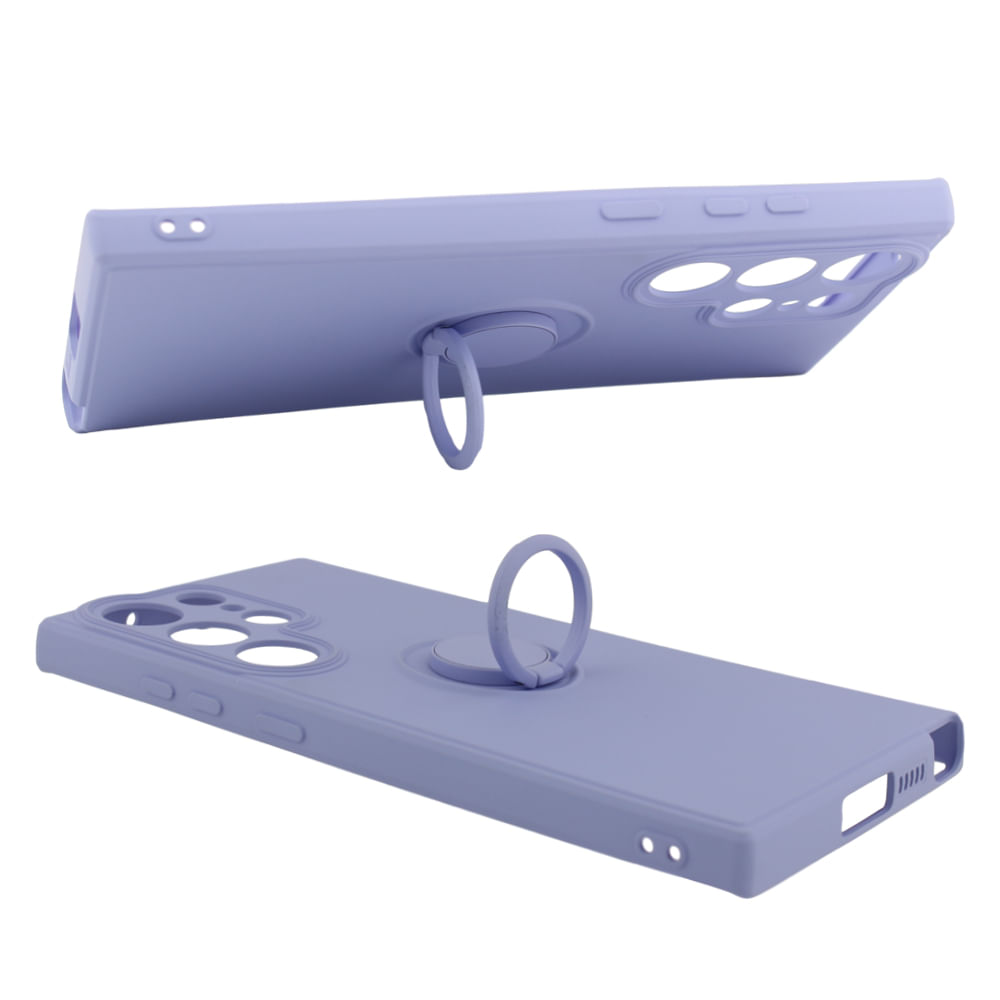 Imagen 2 del producto Case para Samsung Galaxy S23 Ultra con anillo, morado