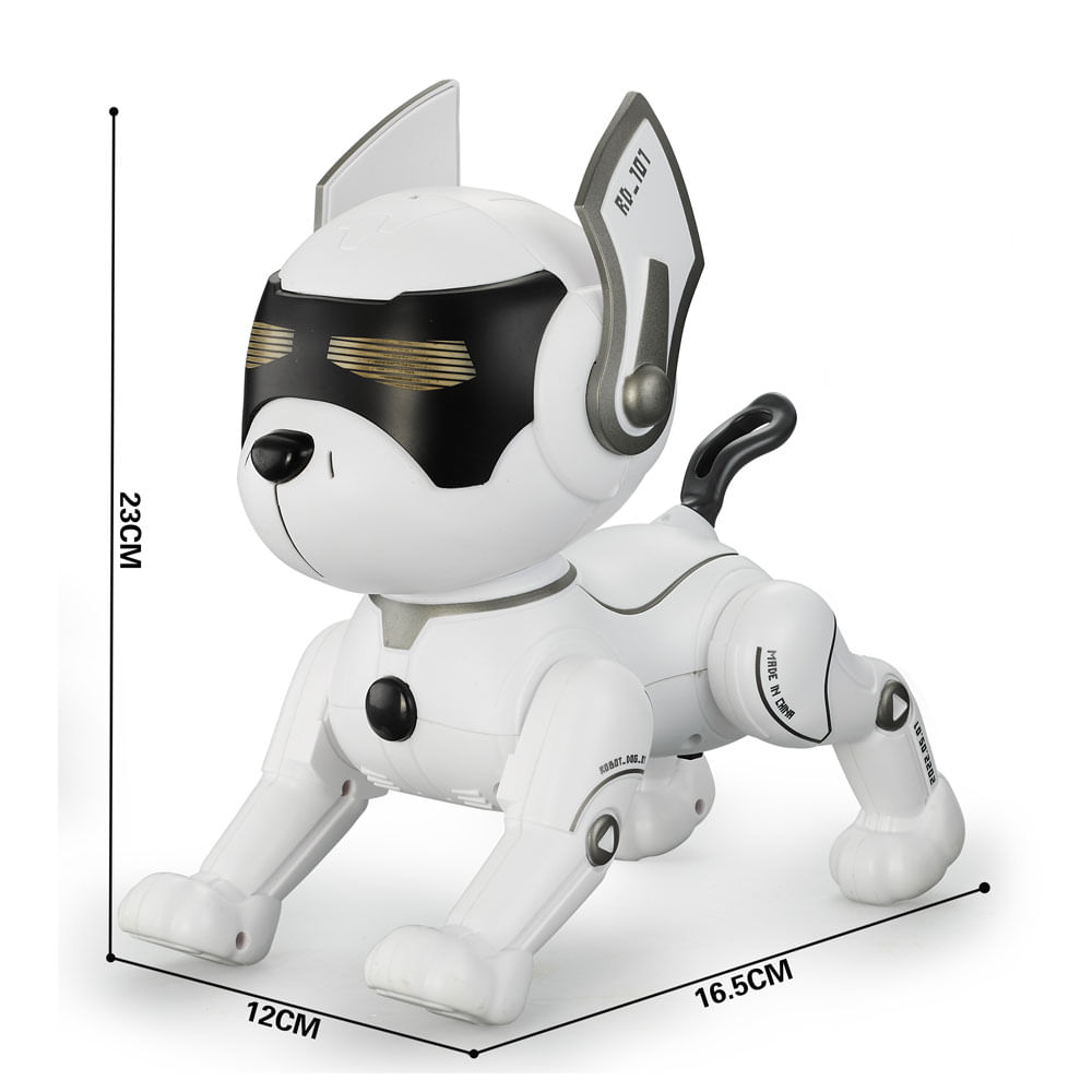 Imagen 2 del producto Perro a control remoto HK Tec a pilas, blanco