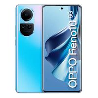 Celular Oppo Reno 10 256GB, 8GB RAM, cámara principal 64MP + 32MP + 8MP, frontal 32MP, 6.7"", azul