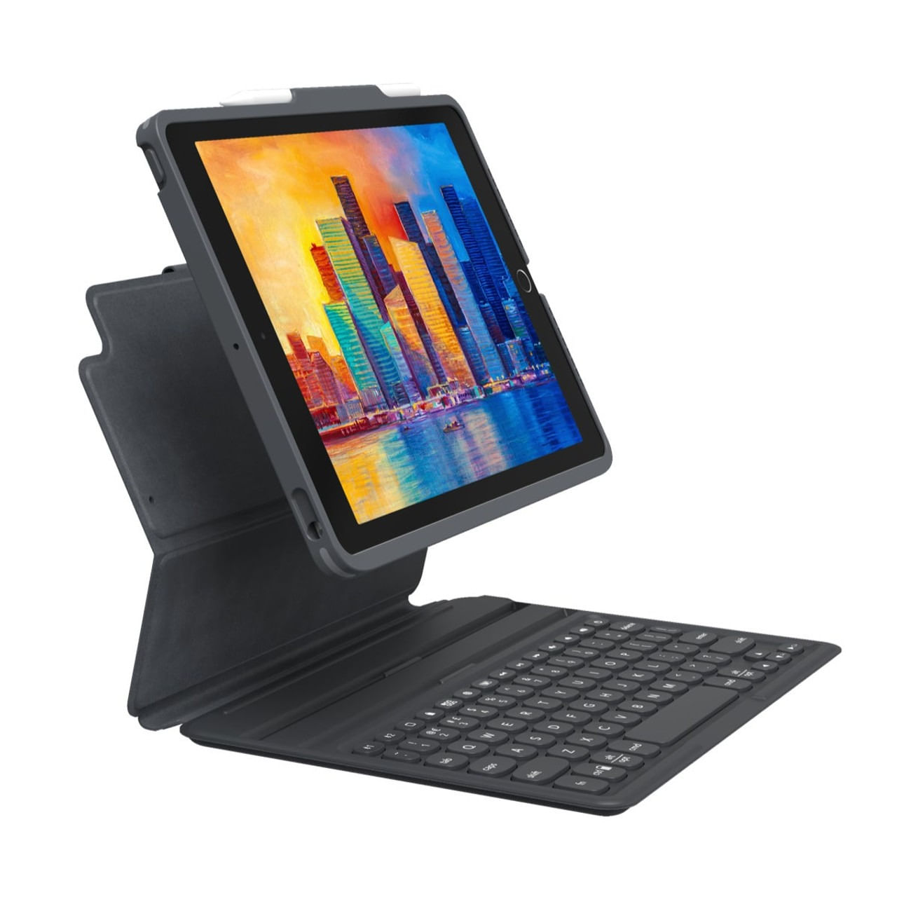 Case con teclado ZAGG Pro Keys Retroiluminado para iPad 10.2" (7a, 8a y 9a Gen), negro