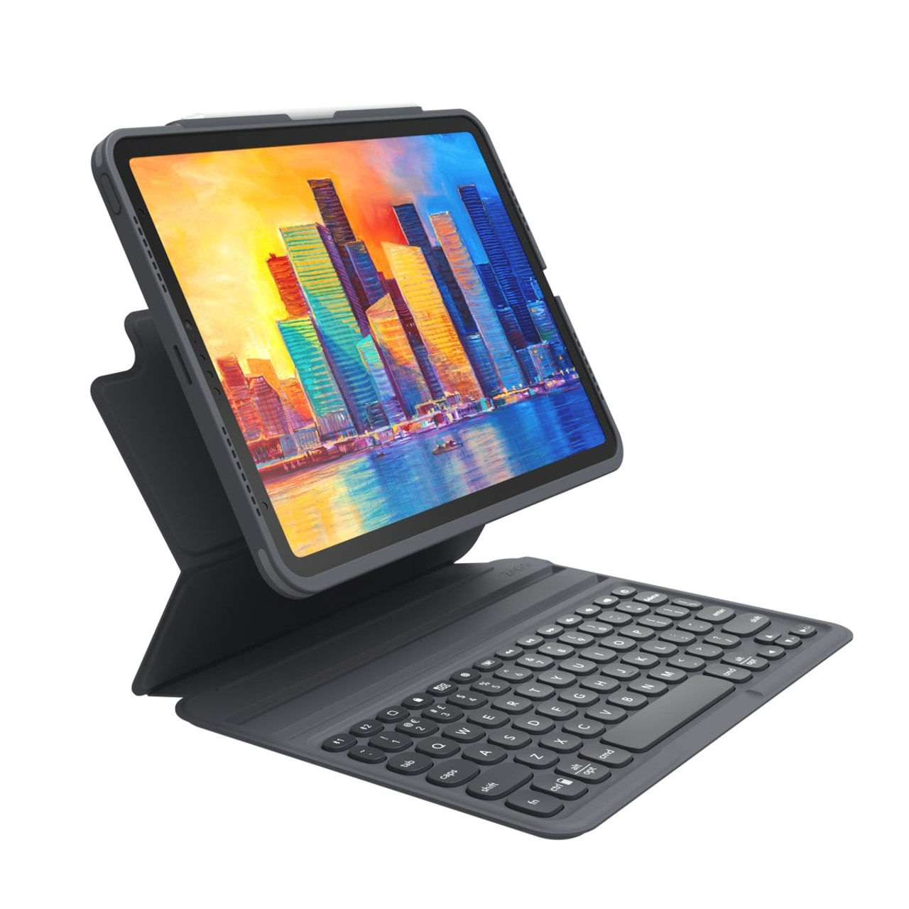 Teclado y case ZAGG Pro Keys Retroiluminado para iPad Air 10.9'' (4a y 5a Gen) y iPad Air 11'' (M2), negro