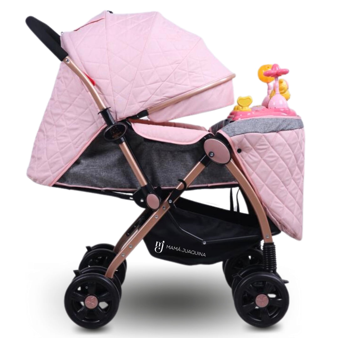 Coche Cuna Musical De Lujo SUMMER DREAM Pink