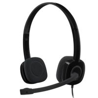 Headset Logitech H151 Stereo. con micrófono, 3.5 mm