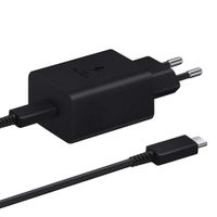 Reacondicionado: Cargador de pared + cable Samsung tipo C a tipo C, 45W, carga rápida, 1.8 m, negro