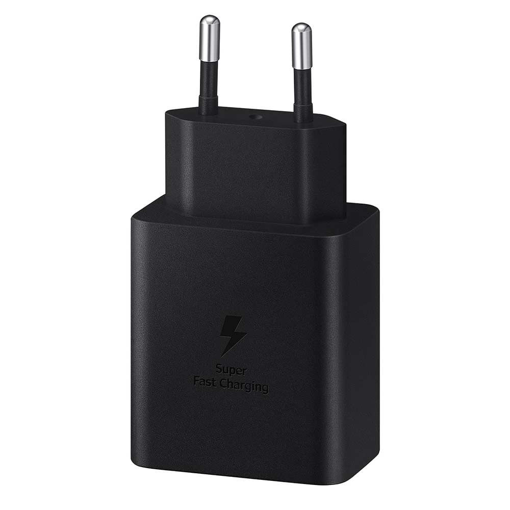 Imagen 2 del producto Reacondicionado: Cargador de pared + cable Samsung tipo C a tipo C, 45W, carga rápida, 1.8 m, negro