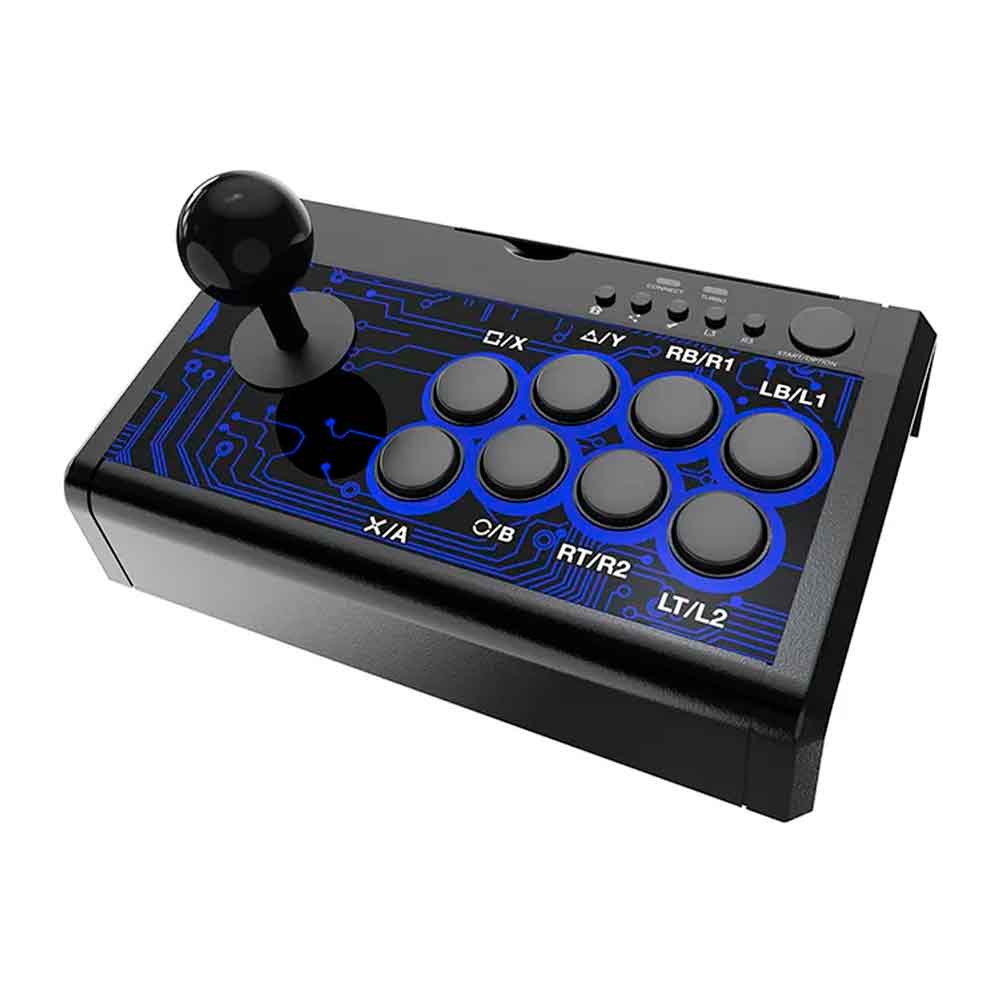 Arcade Joystick 7 en 1, compatible PS4 y PS3, Switch, Xbox One/360, PC, negro