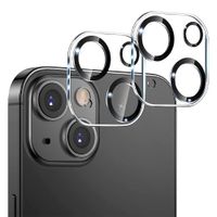 Protector de Cámara para iPhone 13 / iPhone 13 Mini, Transparente Con Borde Negro