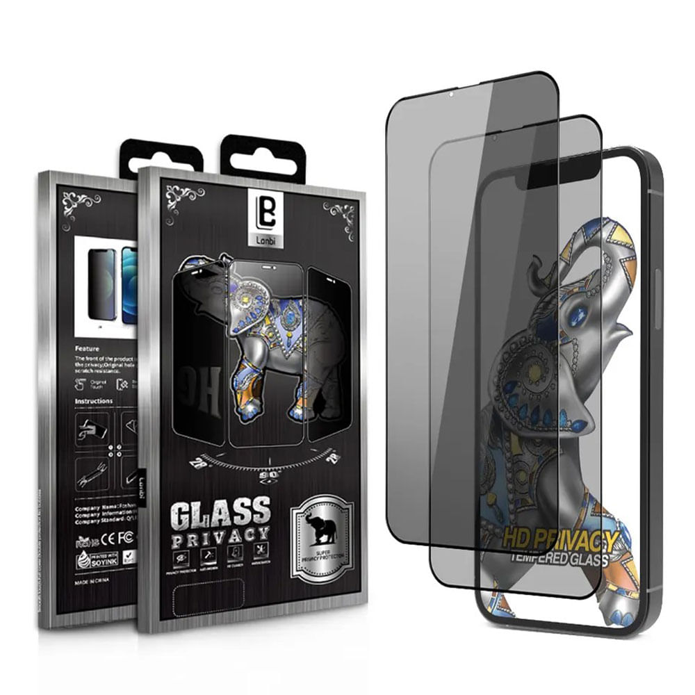 Imagen 2 del producto Protector de pantalla anti espía para iPhone 14 Pro
