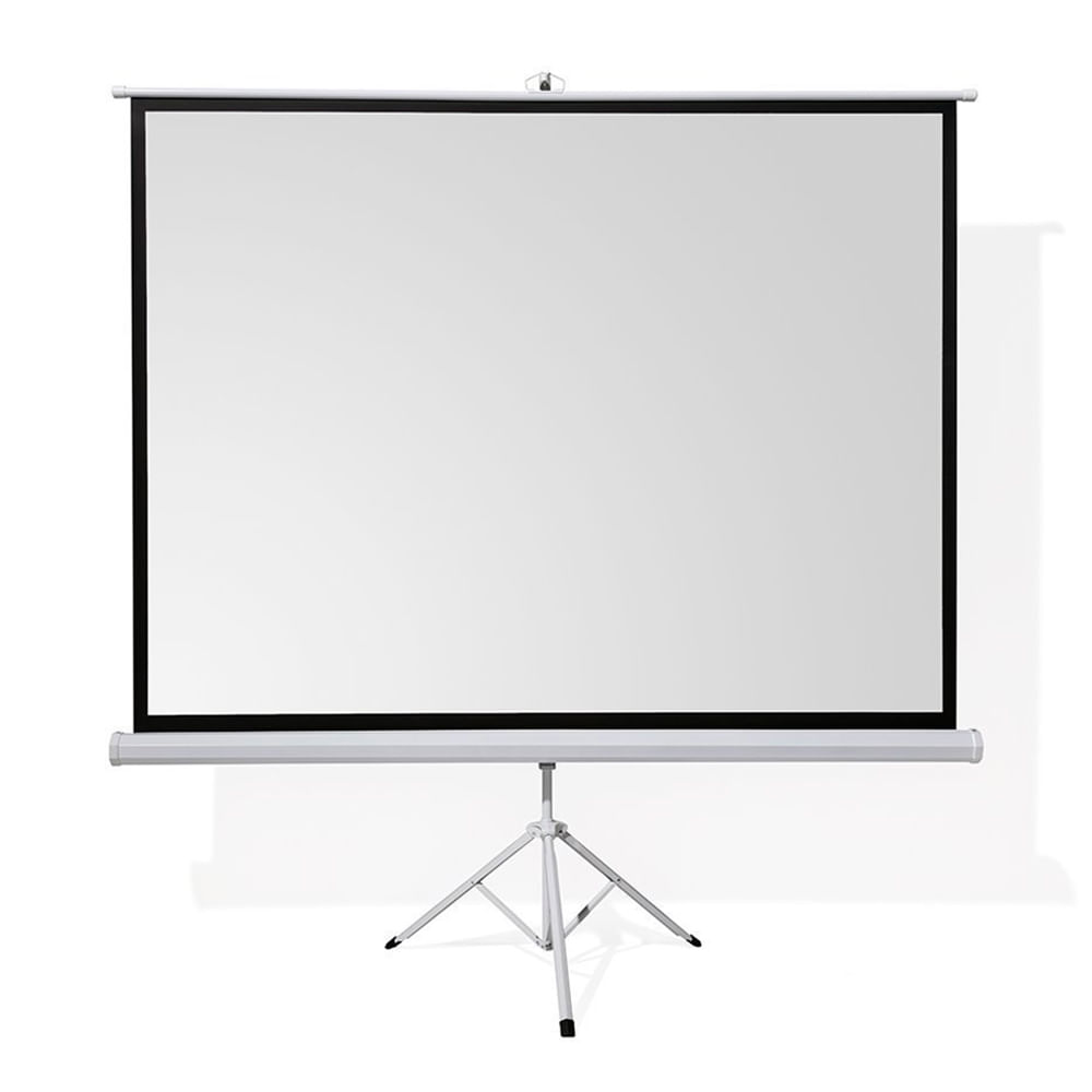 Pantalla Ecran Evox para proyector 100" blanco mate, portátil con trípode ajustable