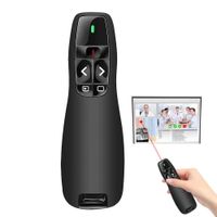 Puntero presentador inalámbrico USB Láser, 10 metros, Plug & Play, negro