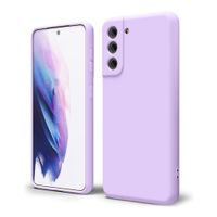 Case para Samsung Galaxy S21, amortiguador de choques, Protección de cámaras, lila