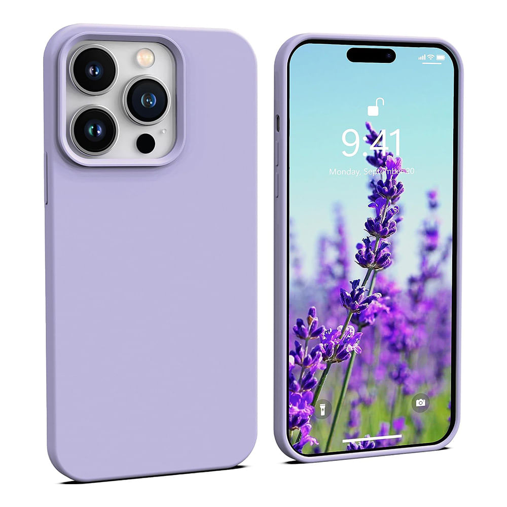Case para iPhone 14 Pro max, amortiguador de choques, lila