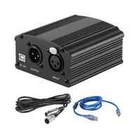 Phantom Power 48V para micrófono condensador de estudio