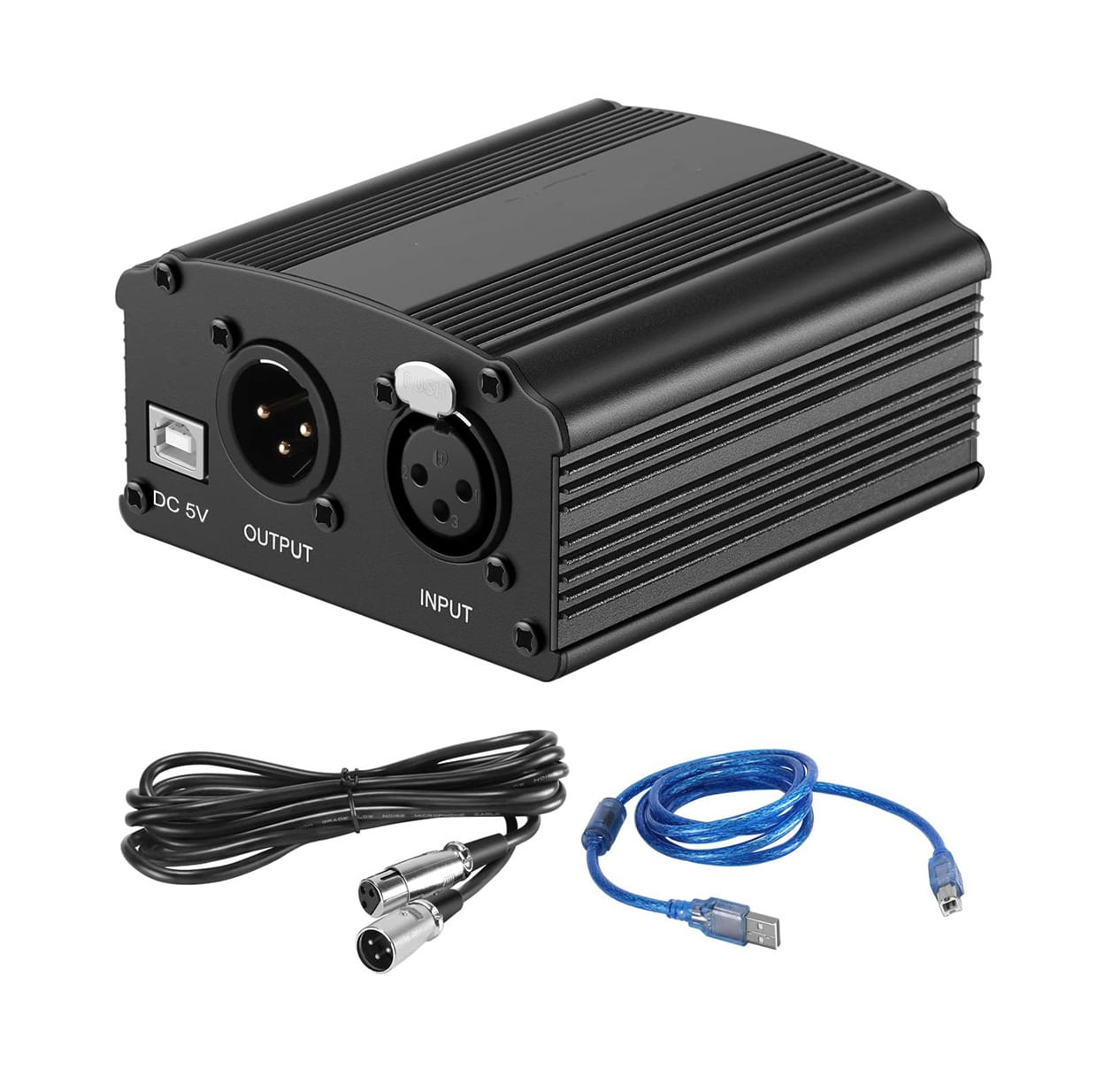 Phantom Power 48V para micrófono condensador de estudio