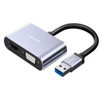Adaptador USB 3.0 a HDMI + VGA + Multipantalla HD Win Mac