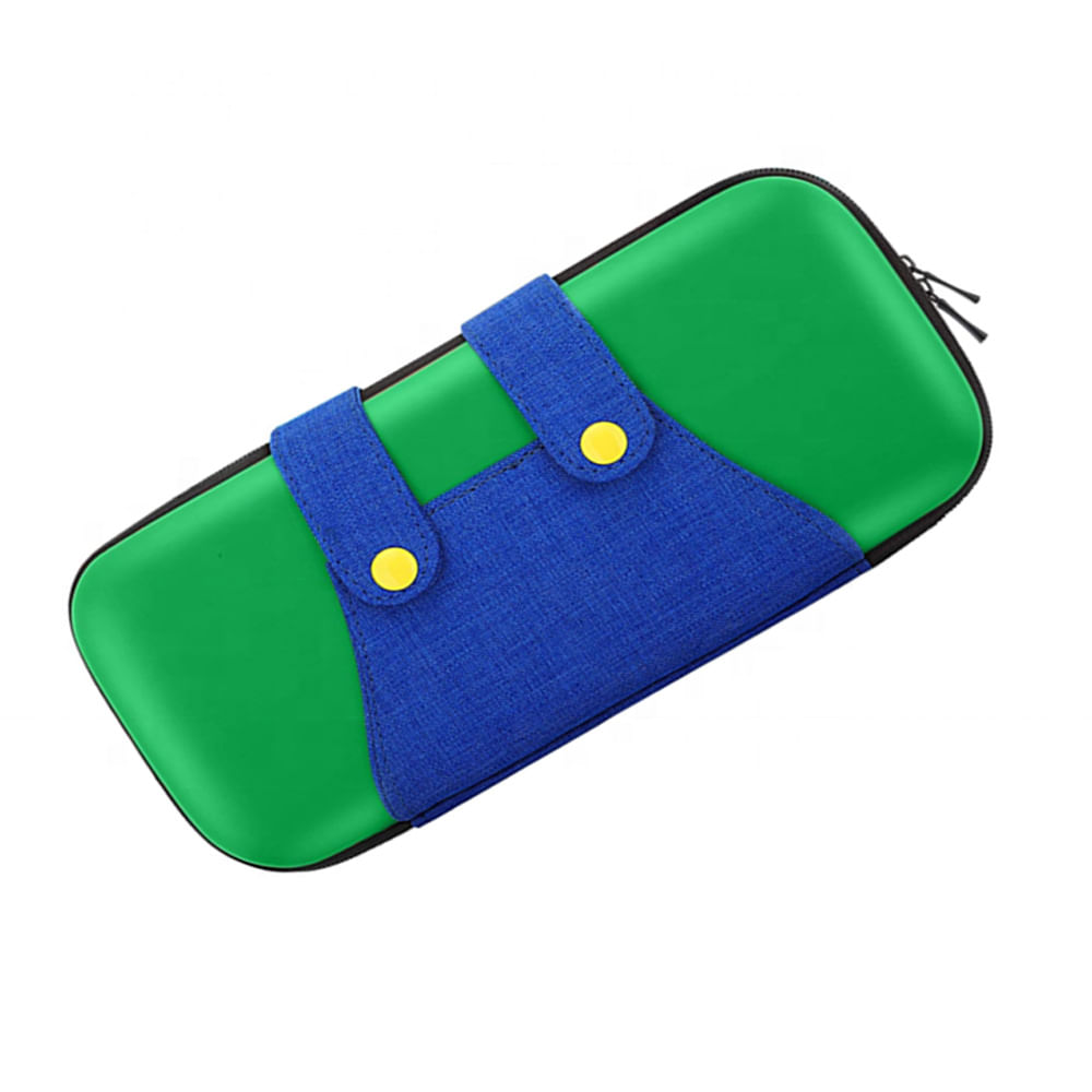 Imagen 2 del producto Estuche para Nintendo Switch y Oled Rígido, diseño Luigi, verde azul