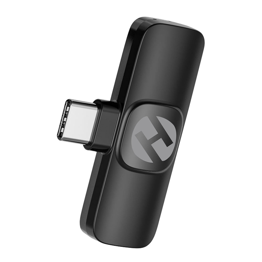Imagen 2 del producto Micrófono inalámbrico Lavalier Hippo M10 con clip, conector Tipo-C, cancelación de ruido de 360°
