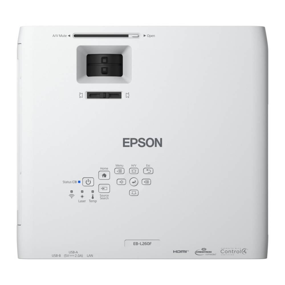 Imagen 2 del producto Proyector multimedia Epson Powerlite L260F , 4600 lúmenes, proyección 310”, control remoto, blanco