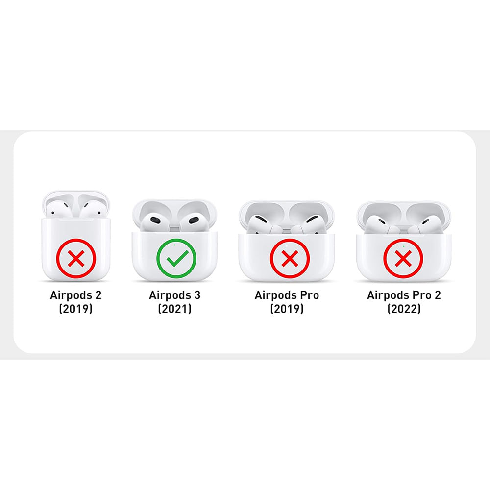 Imagen 2 del producto Case para Airpods 3ra generación rosado