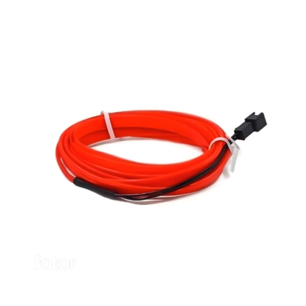 Luz Led Usb Para Auto Rojo