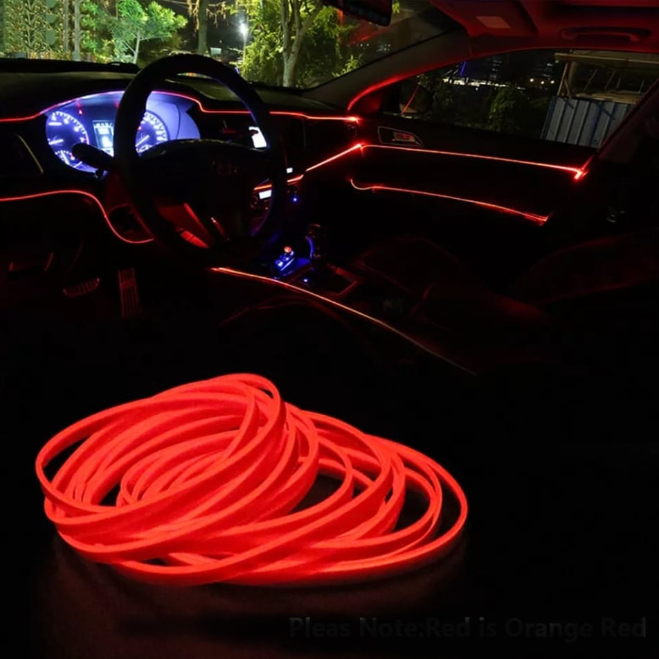 Imagen 2 del producto Luz Led Usb Para Auto Rojo