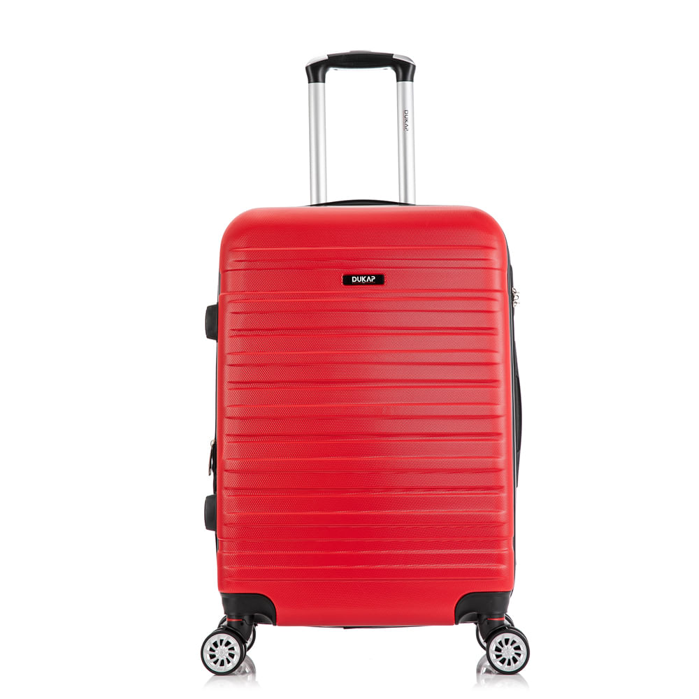 Maleta de bodega Dukap Liverpool, 8 ruedas, capacidad 15 kg, rojo