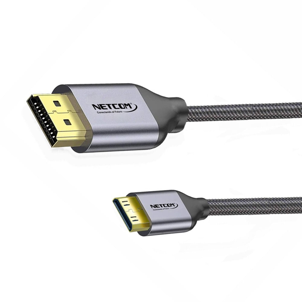 Imagen 2 del producto Cable Mini Hdmi a Hdmi 10 Metros NETCOM 2.0 4K 60 Hz ULTRA HD eARC
