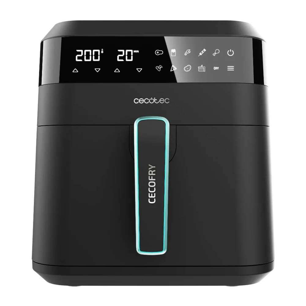 Freidora de aire Cecotec Cecofry Experience 6000 1700w, 6 litros, negro