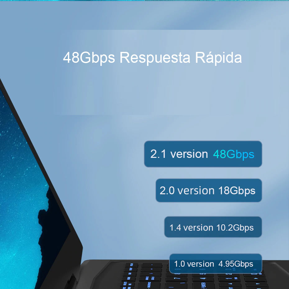 Imagen 2 del producto Cable HDMI 2.1 8K 60Hz - 4K 120Hz HDR 48Gbps 1.5m, PS5, PS4, Xbox, negro