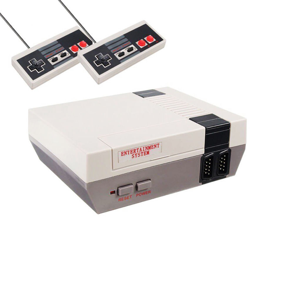Mini Consola Nes Retro Classic, 2 mandos, con 620 juegos, gris