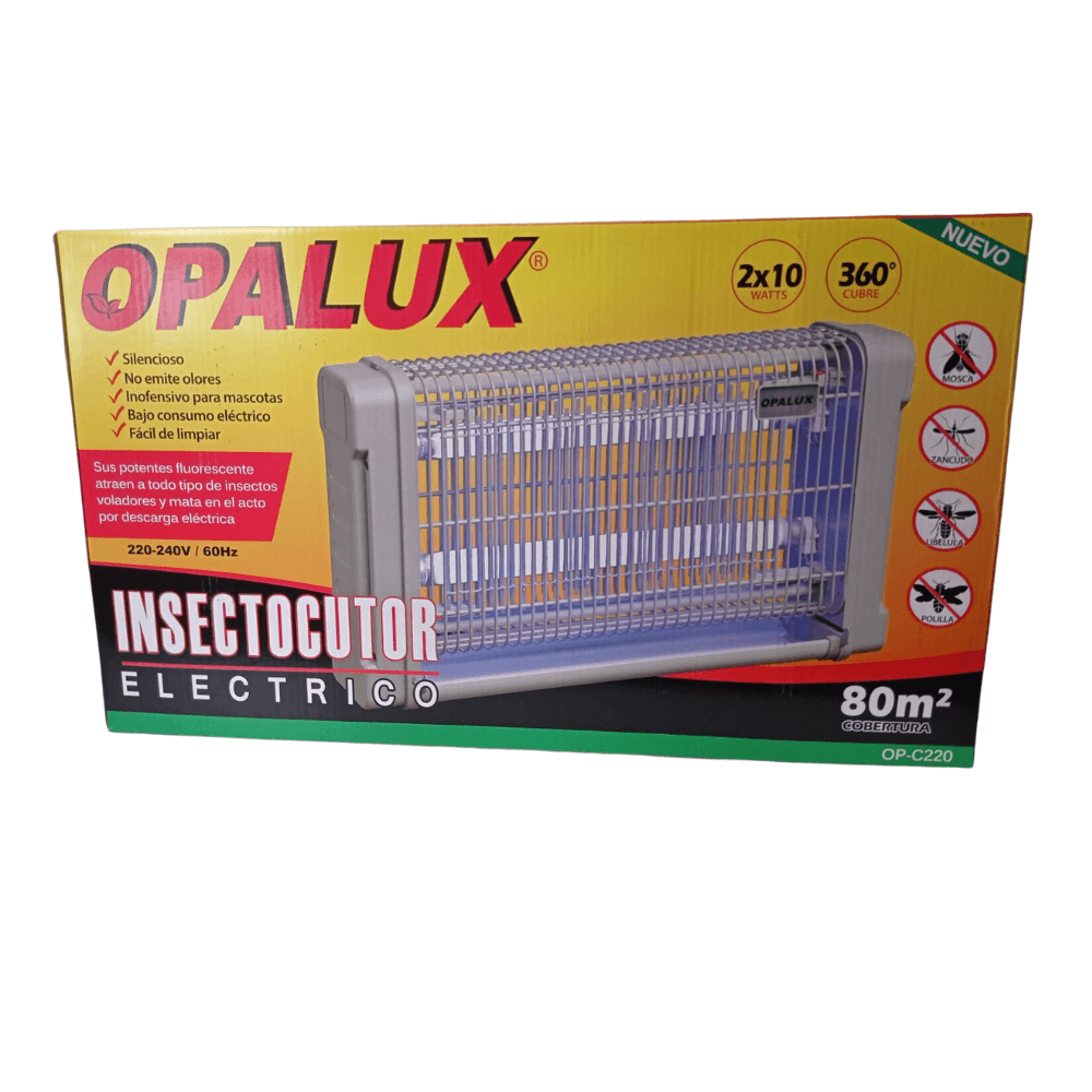 Imagen 2 del producto Insectocutor eléctrico mata mosquitos Opalux OP-C220 20w, 80 m2