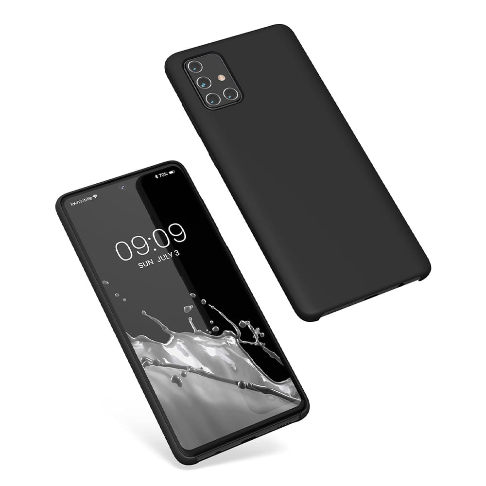 Imagen 2 del producto Case para Samsung A71, amortiguador de choques, protección de cámaras, negro
