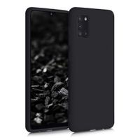 Case para Samsung A31, amortiguador de choques, protección de cámaras, negro