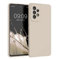 Case para Samsung A53, amortiguador de choques, protección de cámaras, crema