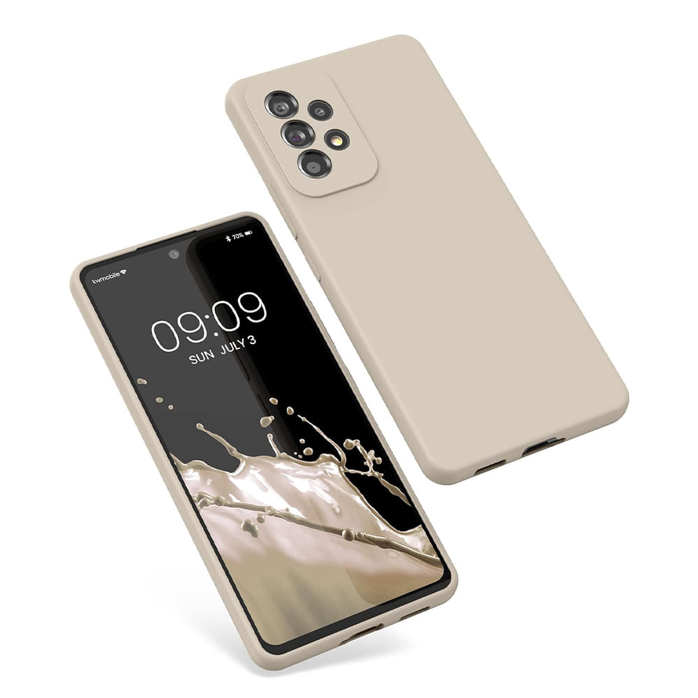 Imagen 2 del producto Case para Samsung A53, amortiguador de choques, protección de cámaras, crema
