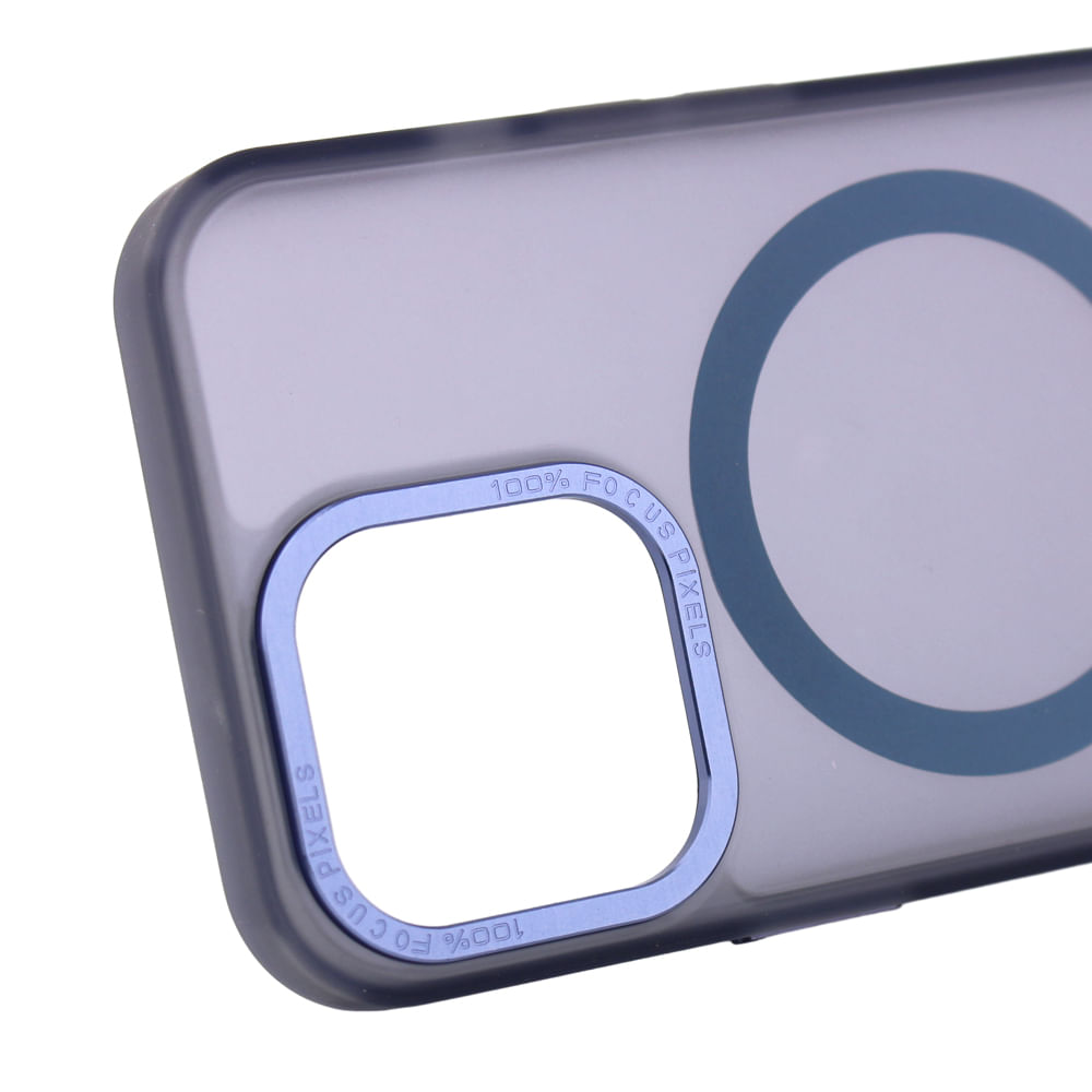 Imagen 2 del producto Case para iPhone 13 Pro con MagSafe para carga inalámbrica, para accesorios magnéticos, rígido, mate traslúcido azul
