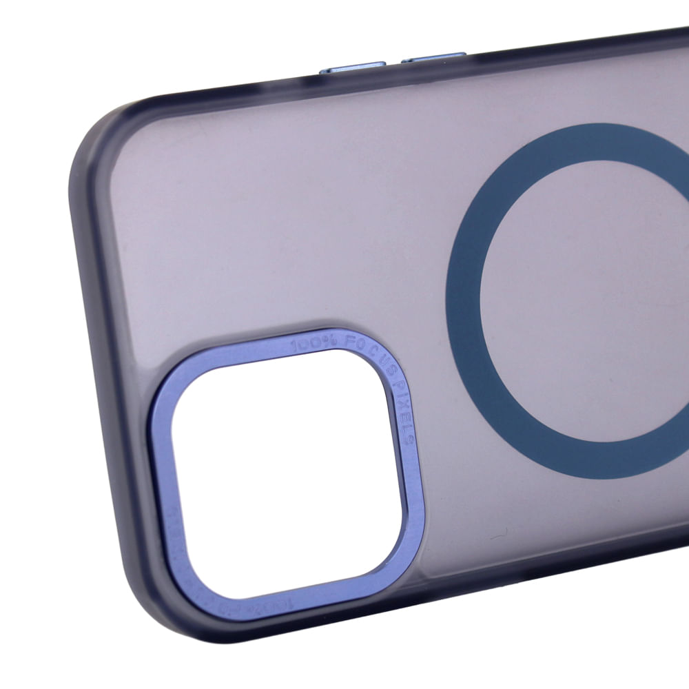 Imagen 2 del producto Case para iPhone 13 Pro Max con MagSafe para carga inalámbrica, para accesorios magnéticos, rígido, mate traslúcido azul