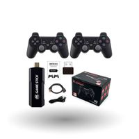 Consola X2, mandos recargables, contiene 35 mil juegos, color negro