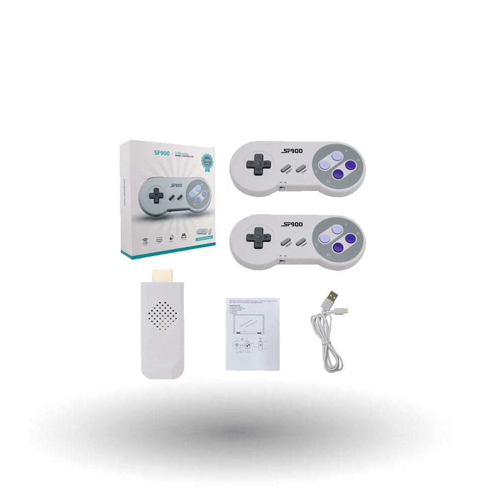Consola SF900, contiene 1700 juegos, incluye mandos inalámbricos