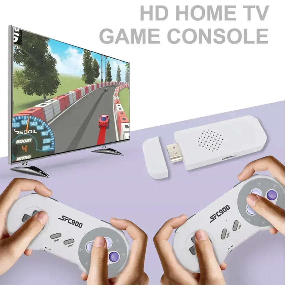 Imagen 2 del producto Consola SF900, contiene 1700 juegos, incluye mandos inalámbricos