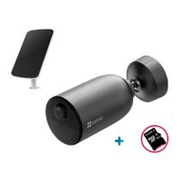 Cámara de seguridad Ezviz EB3 wifi, exterior, 3MP 2K, rotativo + Panel solar + Micro SD 256GB
