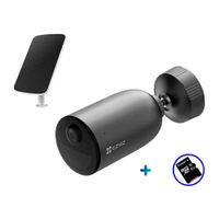 Cámara de seguridad Ezviz EB3 wifi, exterior, 3MP 2K, rotativo + Panel solar + Micro SD 64GB