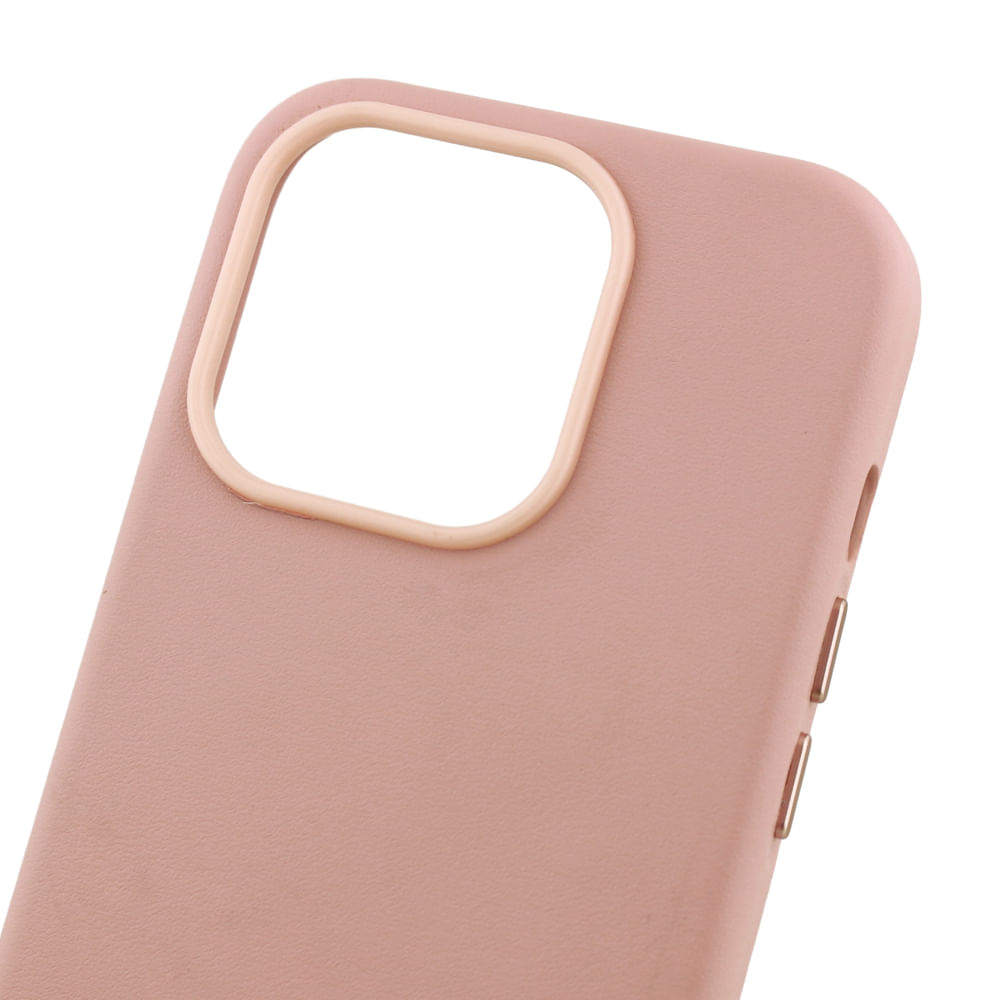 Imagen 2 del producto Case para iPhone 12/12 Pro , piel sintentica, con MagSafe para carga inalámbrica, para accesorios magnéticos, rosado