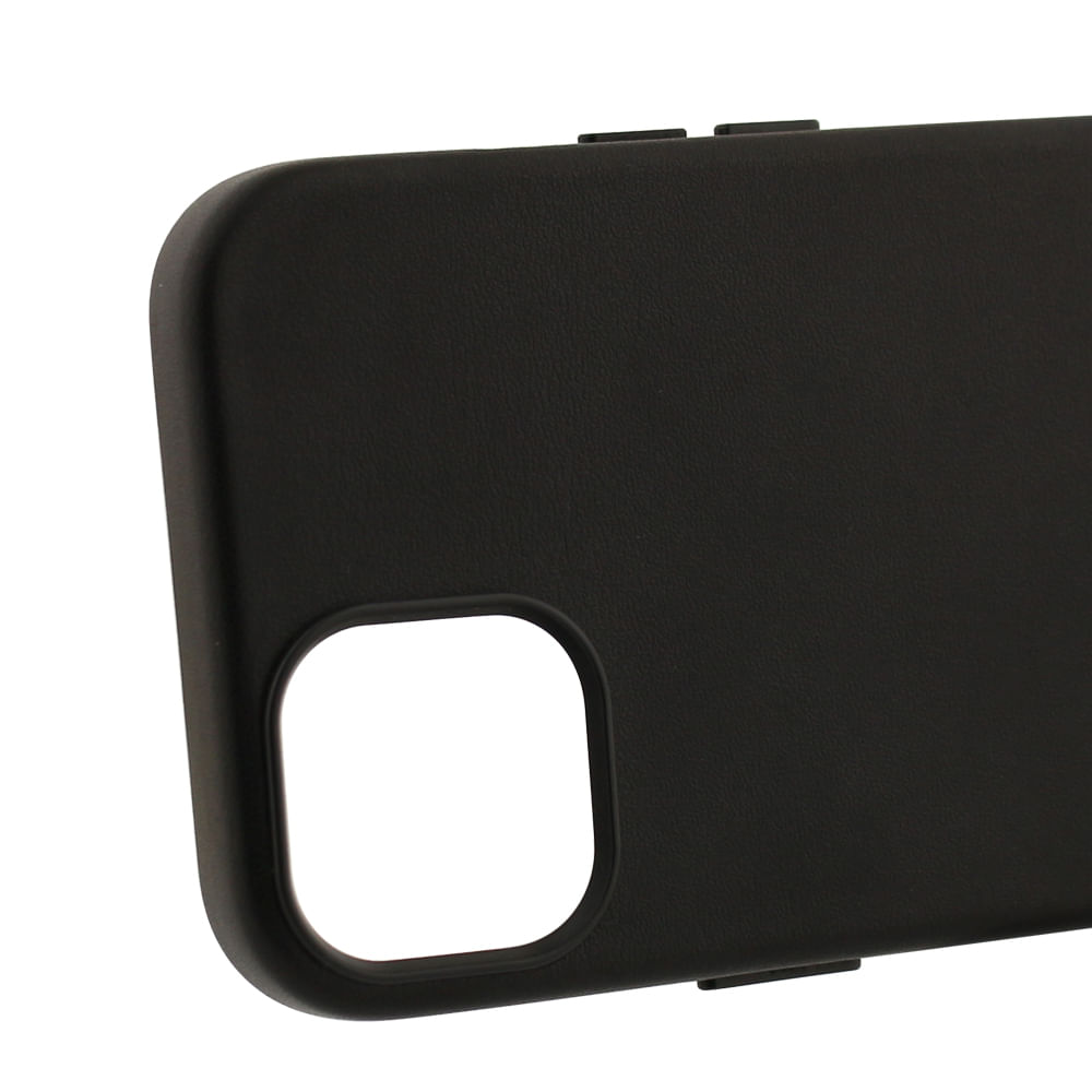 Imagen 2 del producto Case para iPhone 14, piel sintética, con MagSafe para carga inalámbrica, para accesorios magnéticos, negro