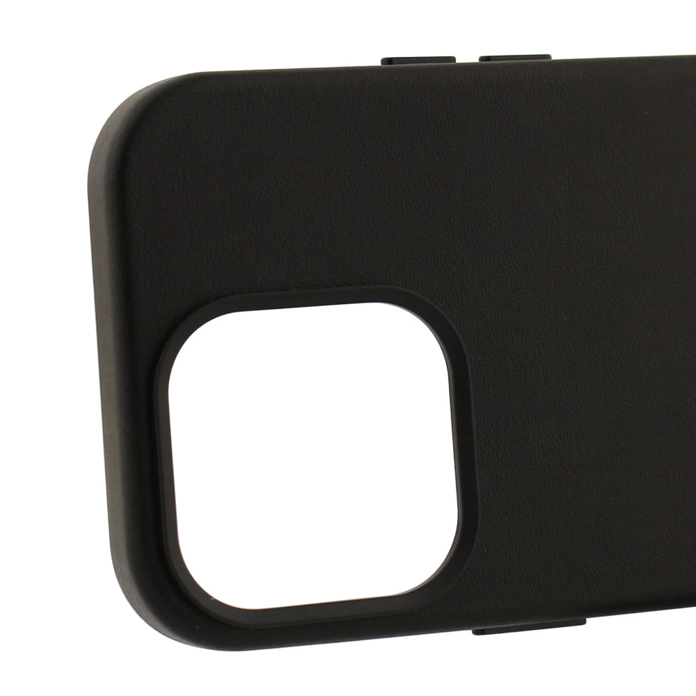 Imagen 2 del producto Case para iPhone 14 Pro, piel sintética, con MagSafe para carga inalámbrica, para accesorios magnéticos, negro