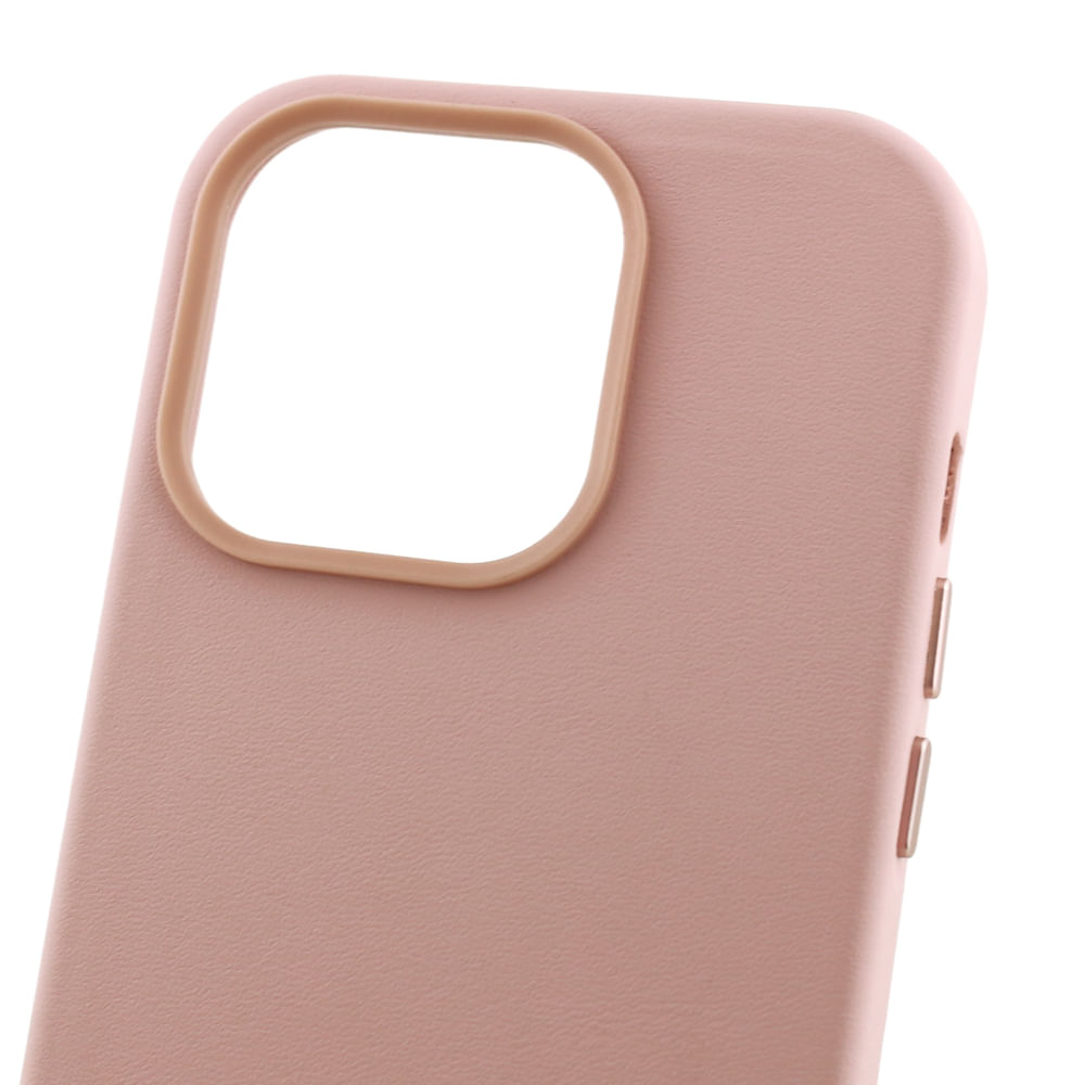 Imagen 2 del producto Case para iPhone 14 Pro, piel sintética, con MagSafe para carga inalámbrica, para accesorios magnéticos, rosado