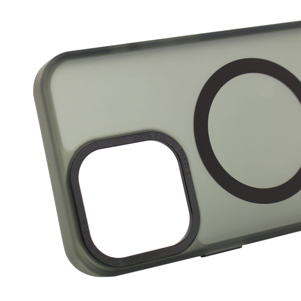 Imagen 2 del producto Case para iPhone 15 Pro Max con MagSafe para carga inalámbrica, para accesorios magnéticos, rígido, mate traslúcido negro