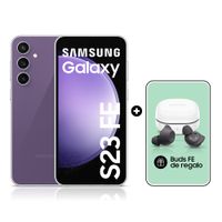 Bundle Celular Samsung Galaxy S23 FE 256GB, 8GB RAM, cámara trasera 50MP y frontal 10MP, 6.4"", púrpura + Buds FE bluetooth